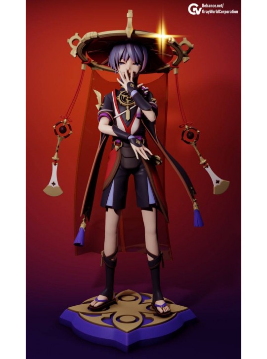 Scaramouche figure from Gensin Impact